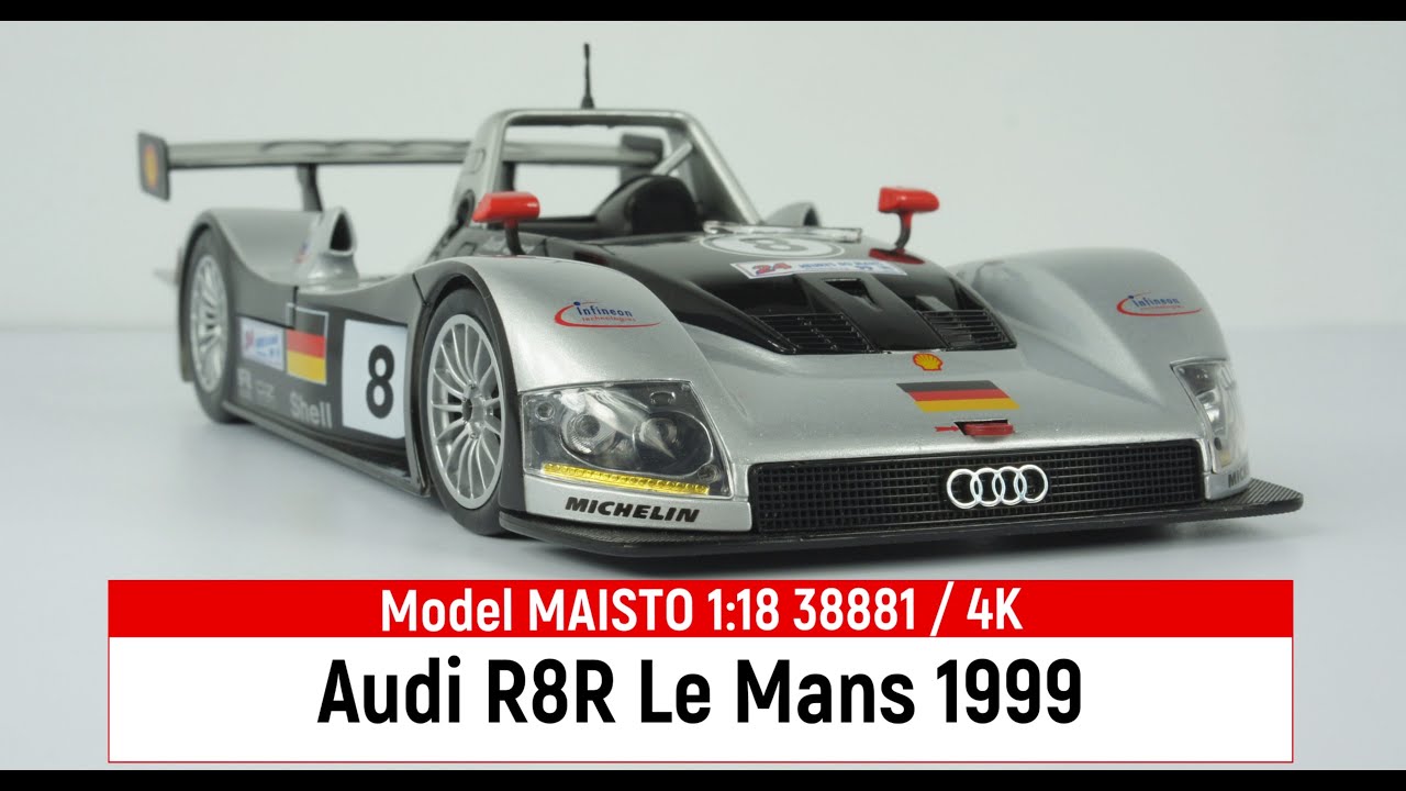 Maisto 1:18 38881 Audi R8R Le Mans 1999 # 8