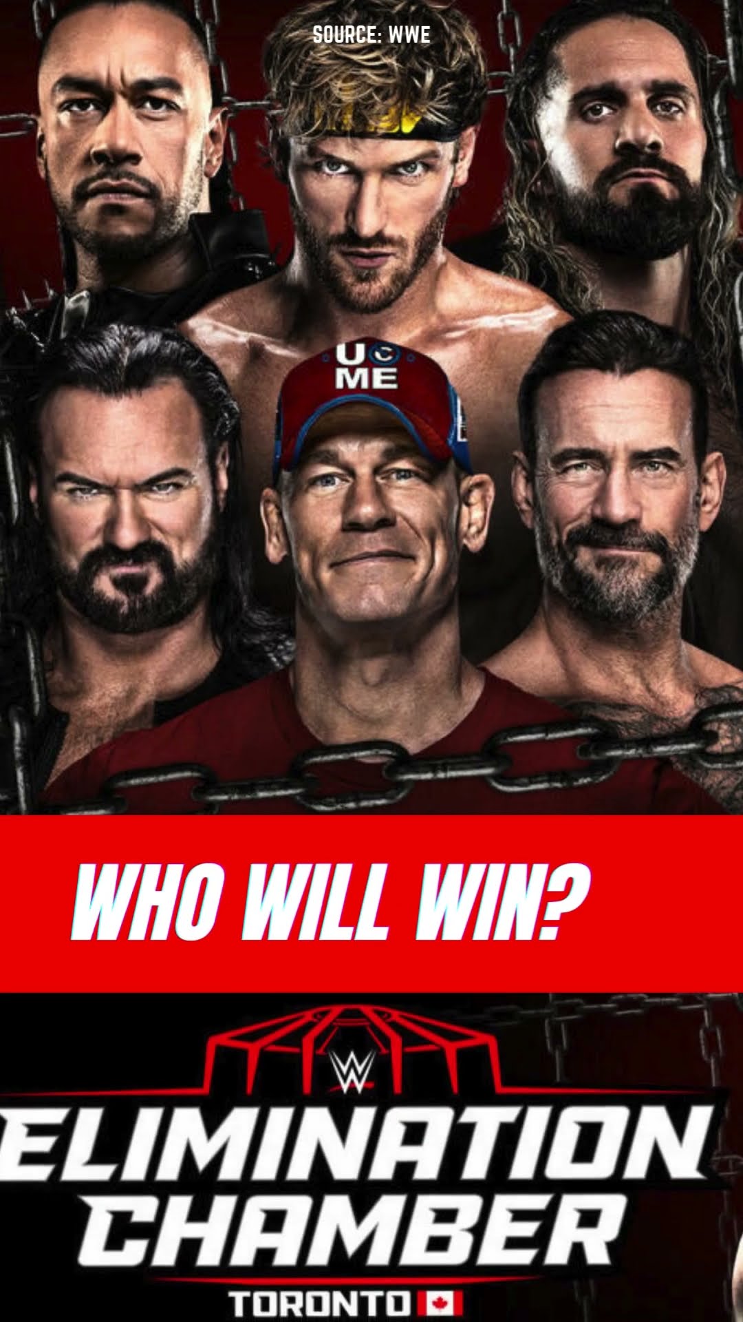 Who will win men's Elimination Chamber match