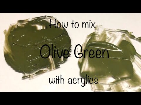 How To Make Olive Green / Army Green | Acrylics | Two Methods | Color Mixing #7