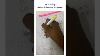 Difference by two squares Explained step by step | Mrs. Jones Math Class