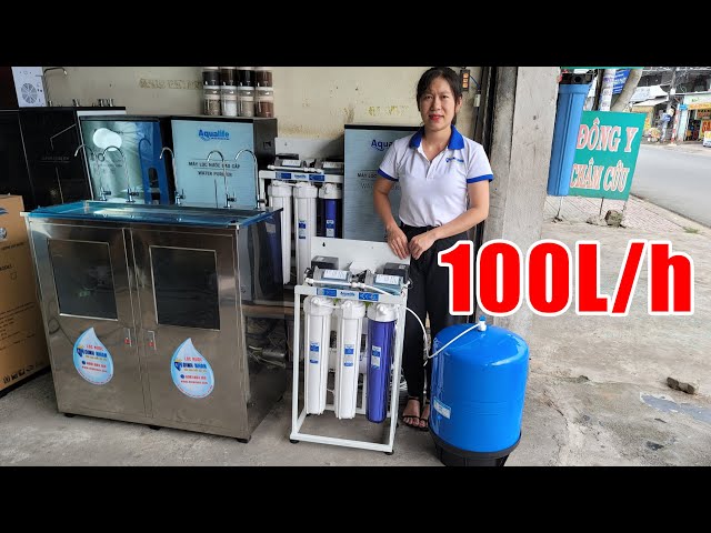 Máy lọc nước RO 100L/h hướng dẫn lắp đặt chi tiết máy lọc nước bán công nghiệp