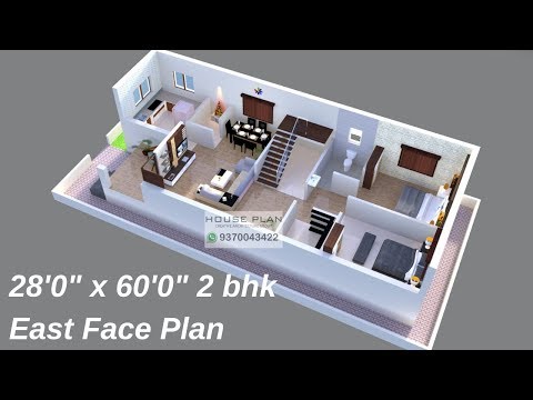 28'-x-60'-east-face-(-2-bhk-)-house-plan-explain-in-hindi