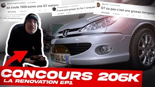 LA 206 GT QUE J'OFFRE EST UNE MERGUEZ ?! Restauration EP1 - YouTube