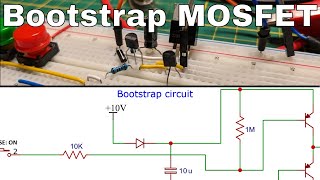 Bootstrap circuit for high side MOSFET driving