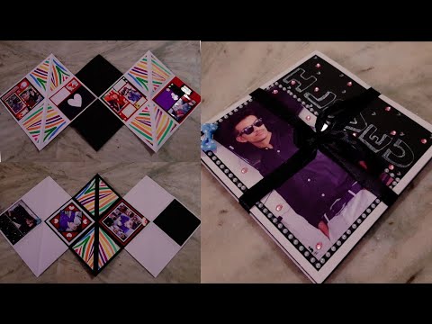 //Cute n simple Multi folding card //Handmade birthday card idea //Mini Zig zag greeting card ...💚