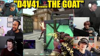 Valorant streamers react to PRX D4V41's INSANE 1V2 CLUTCH against GEN.G
