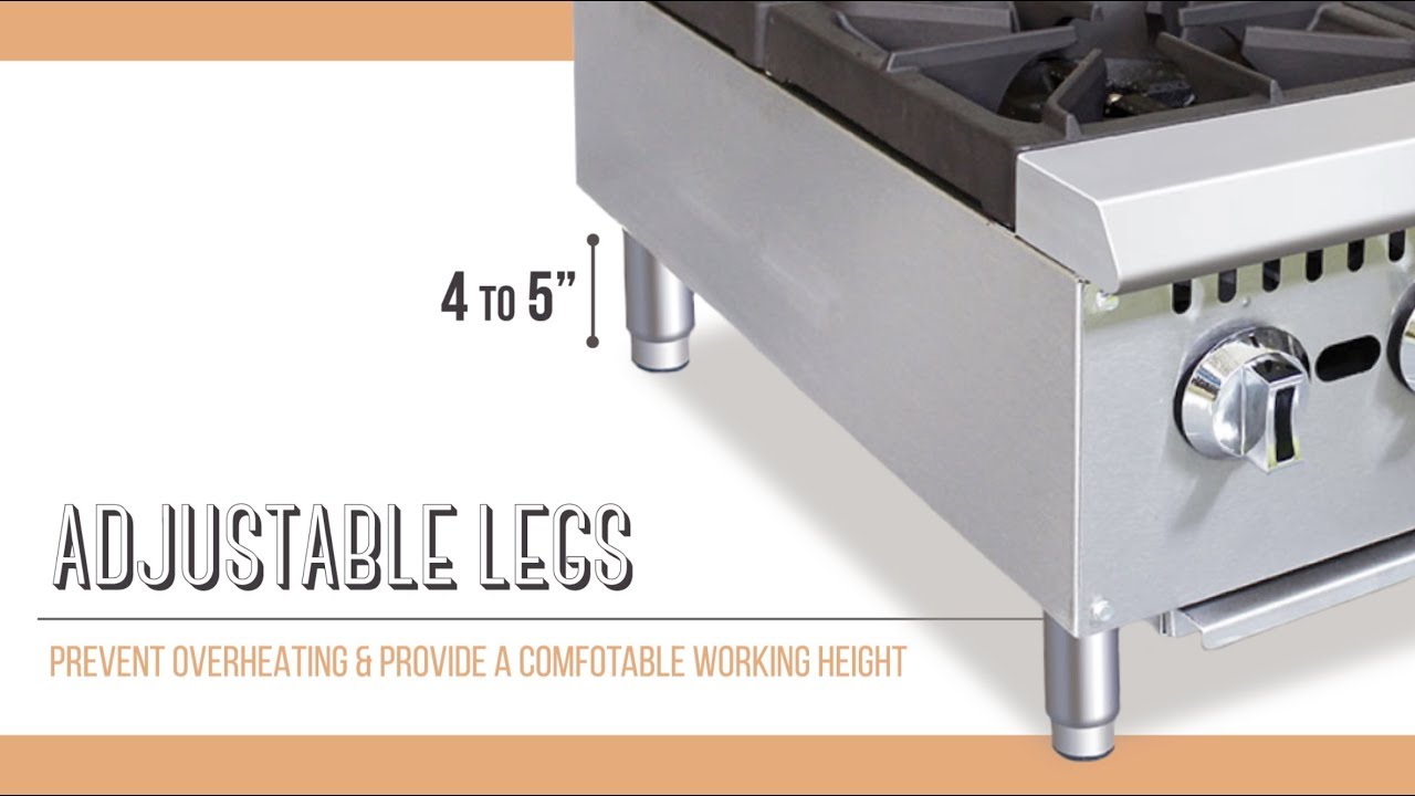 eQuipped 24" Gas Hot Plate with Four Open Burners YouTube