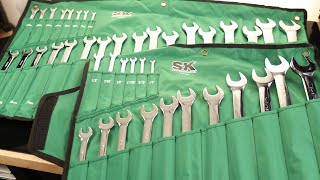 SK Combination Master Wrench Set, SAE 1/4" to 1-1/4", Metric 6 to 32mm, 42-Piece, SuperKrome Finish