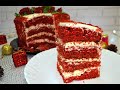 Торт " КРАСНЫЙ БАРХАТ "|За 30 минут | Red Velvet Сake | Простой рецепт торта на Новый Год 2022 # 299