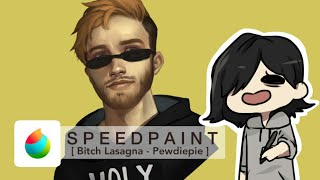 [SPEEDPAINT] Bitch Lasagna - Pewdiepie || MediBang Paint Pro Speedpaint