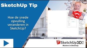 🏷️Hoe de snede opvulling veranderen in SketchUp?💎 #SketchUp #Tip #163