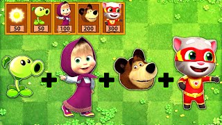 Talking Tom Hero + Masha & Bear | Plants vs Zombies Fusion Animation | Pvz 2 screenshot 5