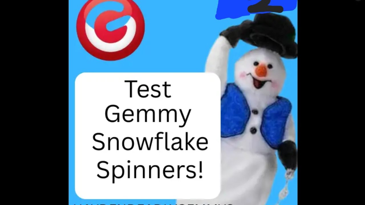 Gemmy 2003 hard head spinning snowflake snowman fully review (after repairs) 
