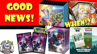 New Products, Release Date Confusion & More Professor Willow! (Pokémon TCG News)