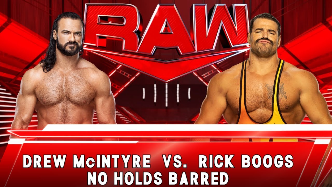 WWE 2K24 - Drew Mcintyre vs. Rick Boogs | No Holds Barred Match at RAW ...
