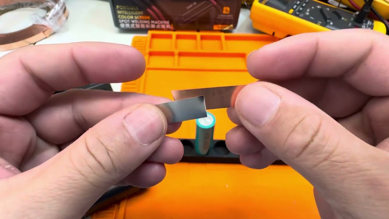 FNIRSI SWM-10 Spot Welder: Copper-Nickel Welding on Samsung 20R Cells