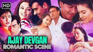 Bollywood Romantic Scenes | Ajay Devgan with Aishwarya Rai, Kajol, Mahima Chaudhary & Raveena Tandon