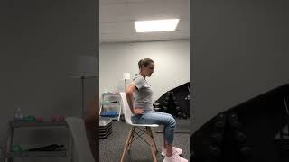 Seated pelvic tilts