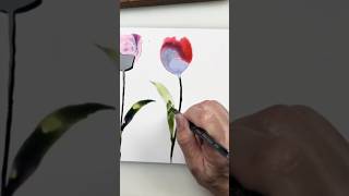 Watercolor Flowers on Mineral Paper Art Boards