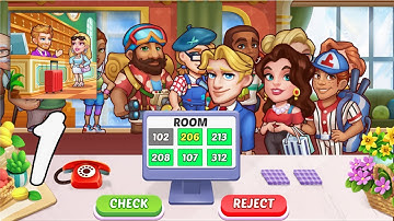 Hotel Fever Tycoon Gameplay Walkthrough Part 1 (Android, IOS)