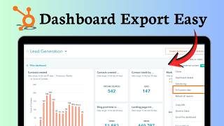 How to email or export reports and dashboards in HubSpot