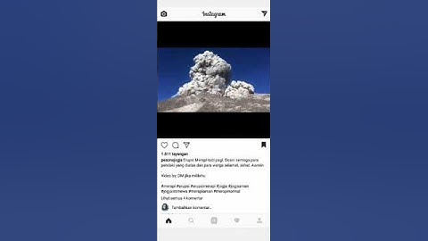 PANIK: VIDEO AMATIR ERUPSI GUNUNG MERAPI DARI PENDAKI