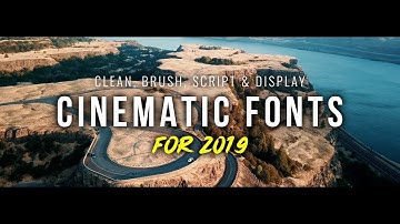Best Free Fonts 2019 | Perfect for YouTubers & Designers. Clean, Brush, Script & Display typefaces.