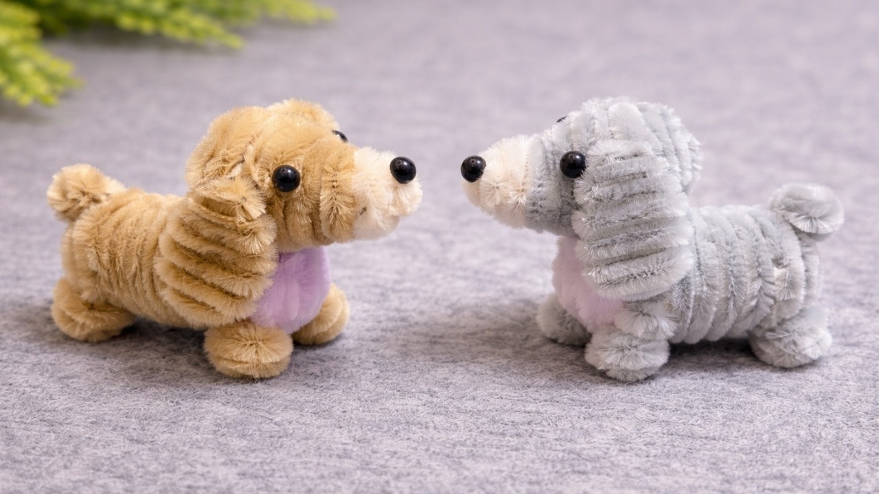 モールで作る小さな子犬🐶 - YouTube