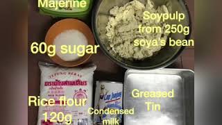 Okara Cake Soya Pulp Cake Cake Hampas Soya