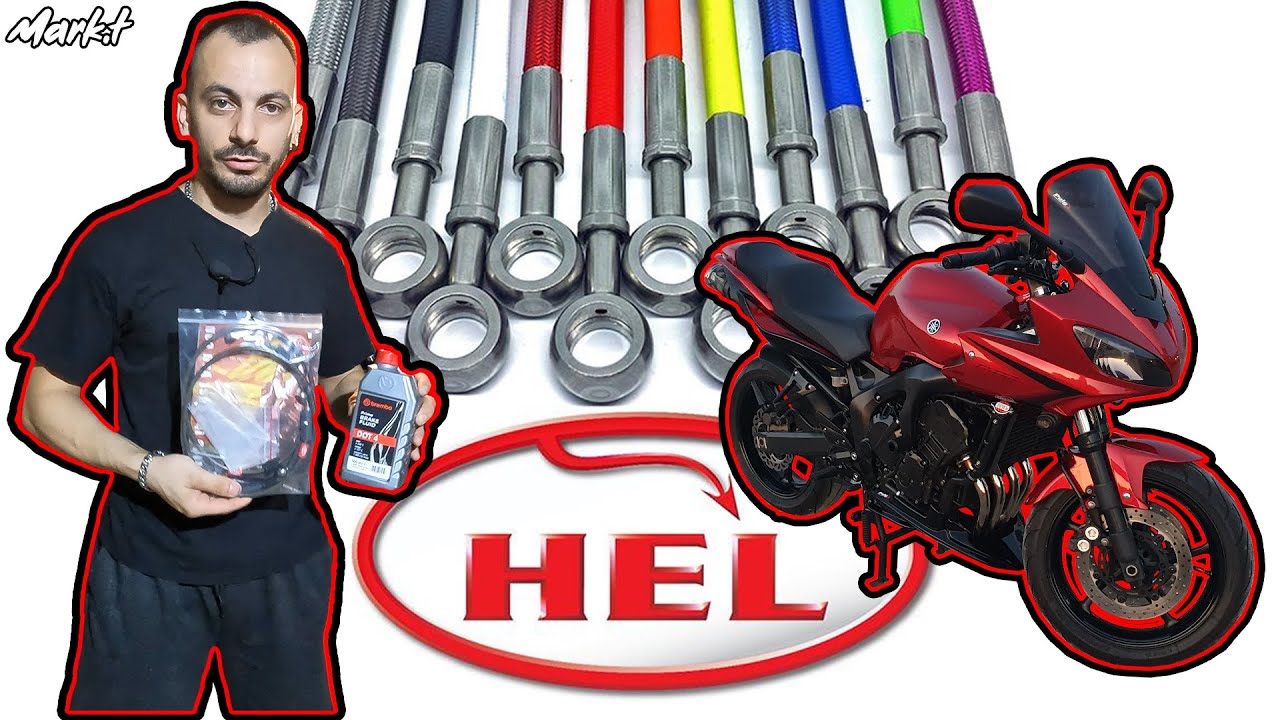 Αναβάθμιση Φρένων, Σωληνάκια Υψυλής Hel Yamaha Fazer 600. (install brake lines fz6)