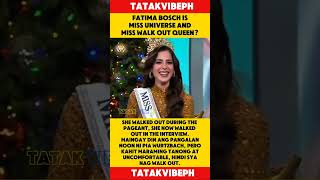 FATIMA BOSCH IS THE MISS UNIVERSE WALK OUT QUEEN?! 😱 #shorts #viral #trending #shortvideo