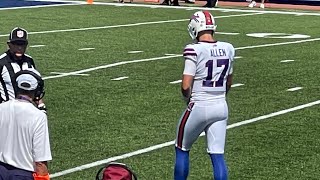 Josh Allen fires an absolute missile to Gabe Davis for a TD vs Green Bay 8/28/21