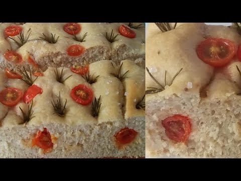 HOW TO MAKE FOCACCIA |TOMATO FOCACCIA BREAD |ROSEMARY FOCACCIA |LIVESTREAM COOKING |FOOD VLOG |BREAD