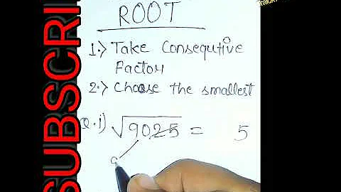 SQUARE ROOT TRICK || #squareroot || #mathstrick ||  #shorts