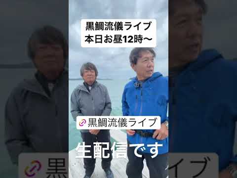 黒鯛流儀ライブ直前告知