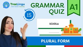 Italian Grammar Quiz A1  Plural form  | Learn Italian naturally