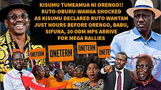 DRAMA AS KISUMU DECLARED RUTO ONETERM HOURS BEFORE ORENGO, BABU, SIFUNA STORM TOWN FOR MEGA RALLIES