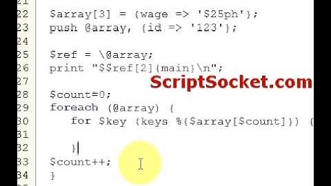 Perl Tutorial 95 - Arrays of Hashes