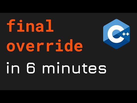#92 override and final 'keywords' in C++ programming (Hindi)