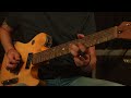 Country guitar solo improvisation in d  truck driving music