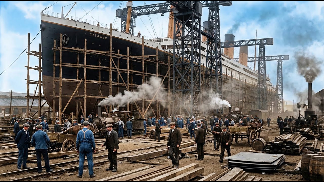 RMS TITANIC Construction | The Complete 1912 Shipbuilding Process
