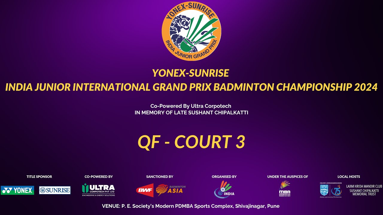 DAY4 COURT3 YONEXSUNRISE INDIA JUNIOR INTERNATIONAL GRAND PRIX DAY4 COURT3 YONEXSUNRISE INDIA JUNIOR INTERNATIONAL GRAND PRIX