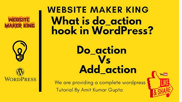 What is do action hook in WordPress | do_Action Vs add_action in Wp | Hindi