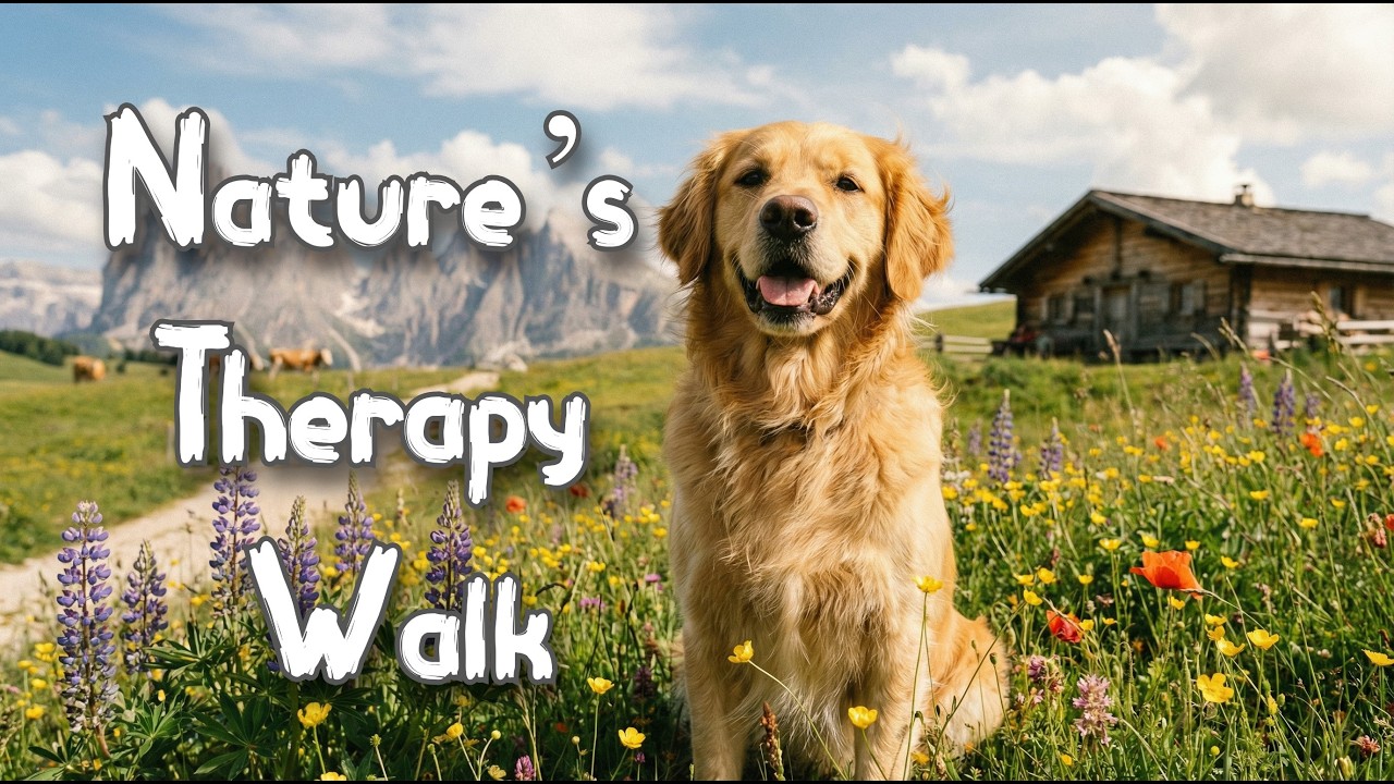 Mountain Zen: A Peaceful Labrador Walk in the Alps | Soothing Music for Relaxation