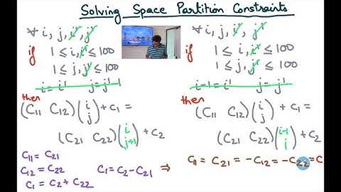 Compiler Design Module 145 : Solving Space Partitioning Constraints Example