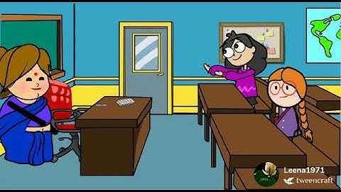 English Poem Singing with cartoon characters-Try Again/standard 8 th