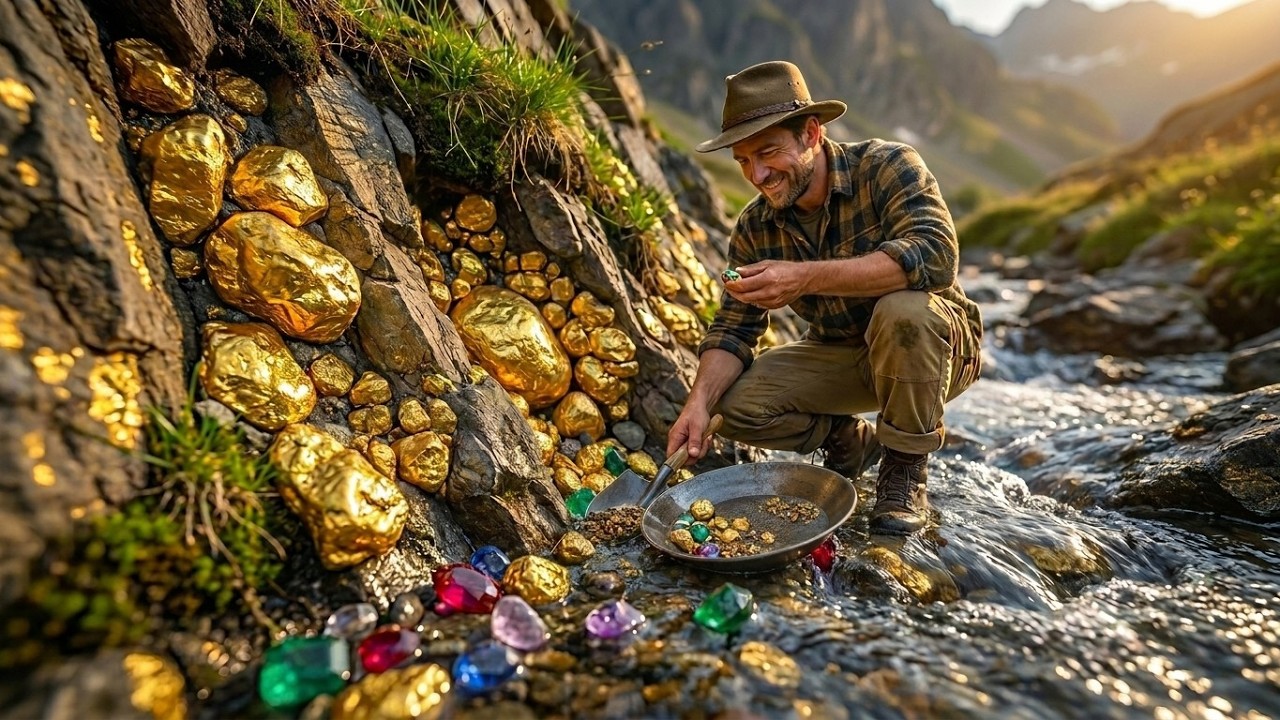 Incredible Gold Discovery! From River Rocks to Riches - YouTube