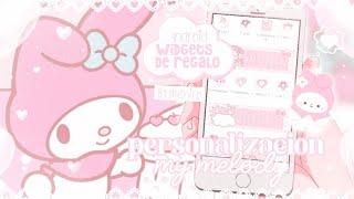 ୨୧ Personalizacion con widgets de my melody ໒꒱ fácil y rápido ₊˚ con todos los recursos necesarios screenshot 1