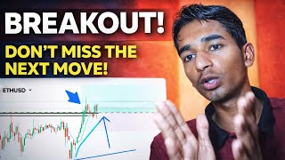 ETH Breakout Conform 🤫 Next Move Is Our Target 📈 Live 10$ Profit 🤑