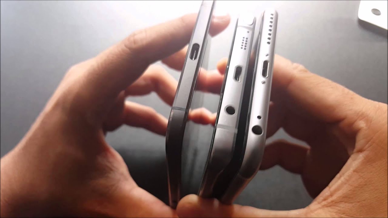 Nexus 6p vs iPhone 6s Plus vs Note 5 "Size Comparison"